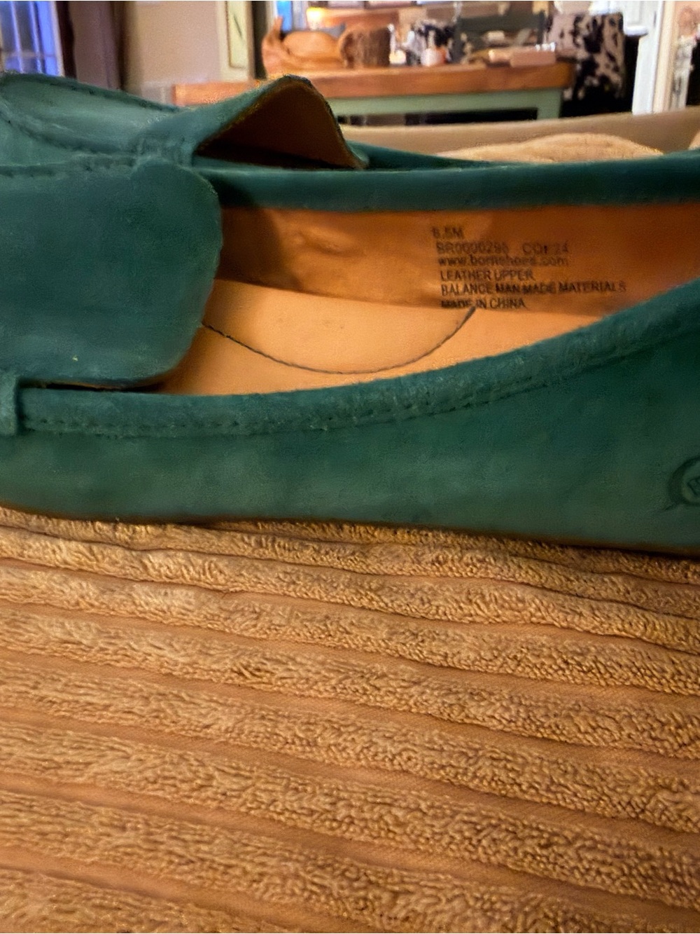 BornGreen Suede Slip-On Loafers